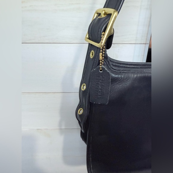 COACH Legacy Zip Bag Vintage 9966 Black Glove-Tanned Leather Made in USA 2001 - Picture 5 of 14